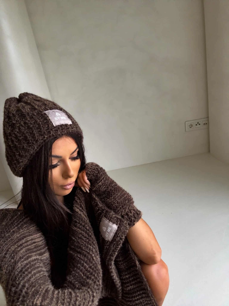 Komplet ALASKA - czekoladowy