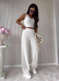 Spodnie SAMIRA - ecru