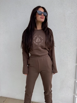 Komplet LOUIS - czekoladowy N18940