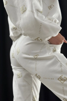 Dres damski BG Holo | biały - złoty N20713