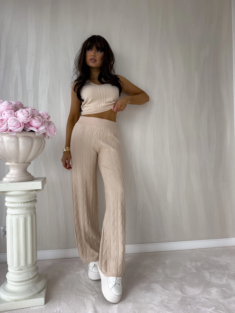 Spodnie SAMIRA - jasny beż