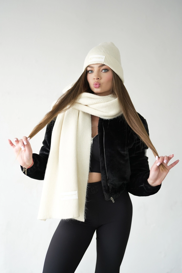 Szalik BG Bear | waniliowy BG19175