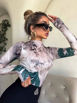 Bluzka SKIN – leaves