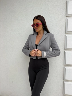 Marynarka dresowa SLIM - szara