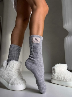 Skarpety WOOL – szare