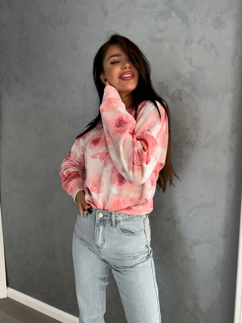 Bluza MARC print – peach