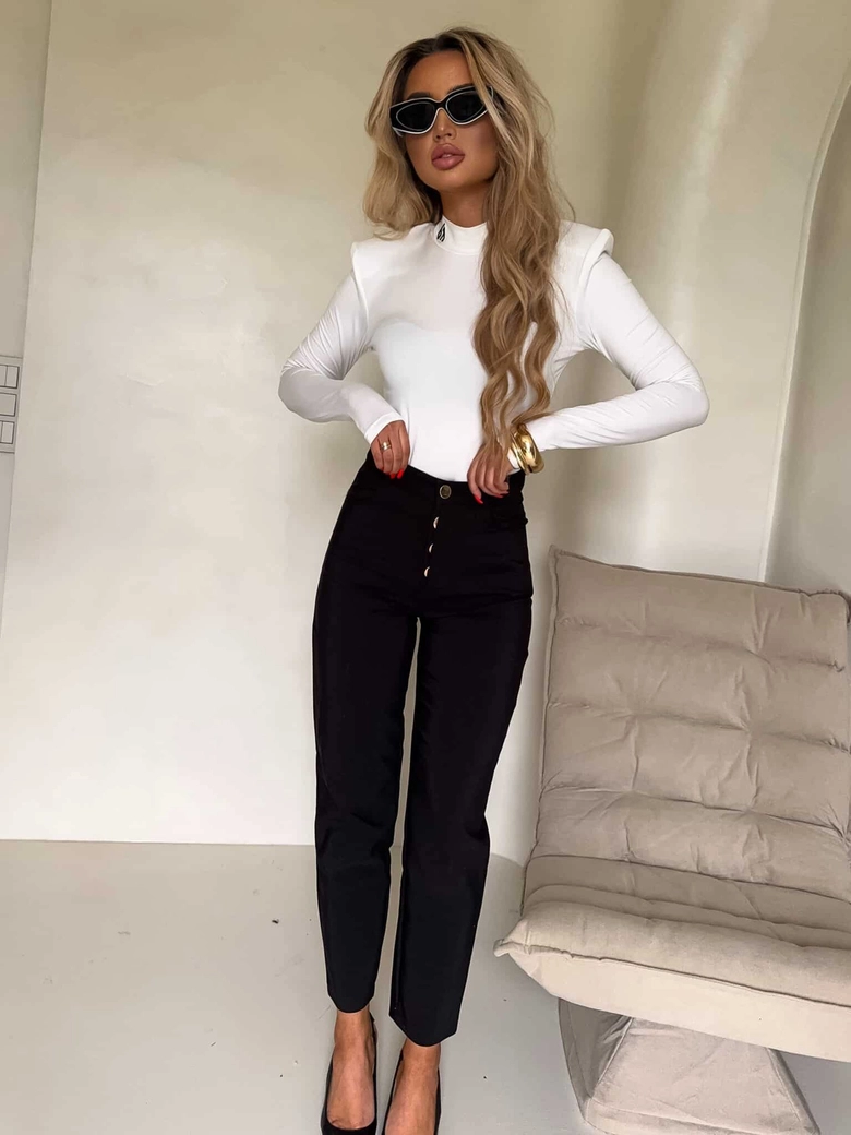 Bluzka MIRELLA logo – ecru