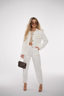 SPODNIE BG GOSH | BIAŁY T13666