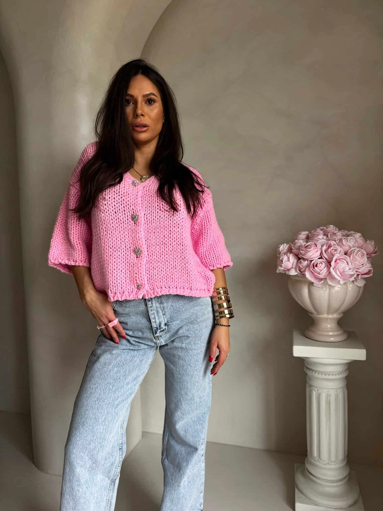 Kardigan ROYAL - różowy