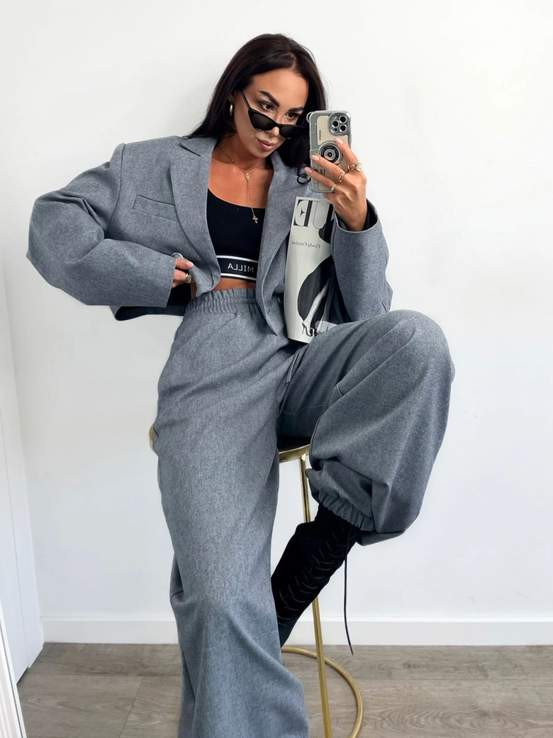 Spodnie pumpy grafitowe Harley T15664