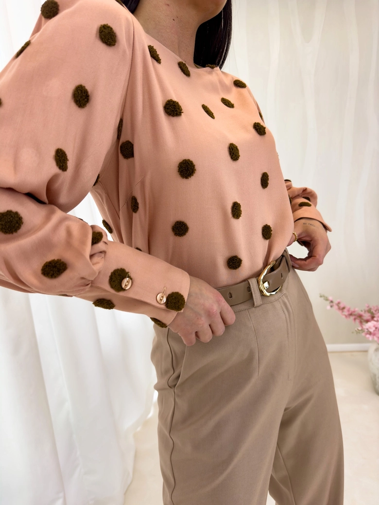 Bluzka LUCA - pudrowy róż C18619