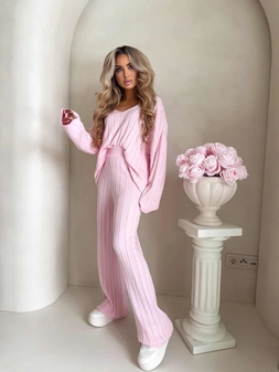 Komplet CANDICE – pudrowy róż