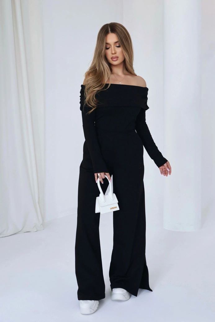 Spodnie damskie BG Fancy | czarny