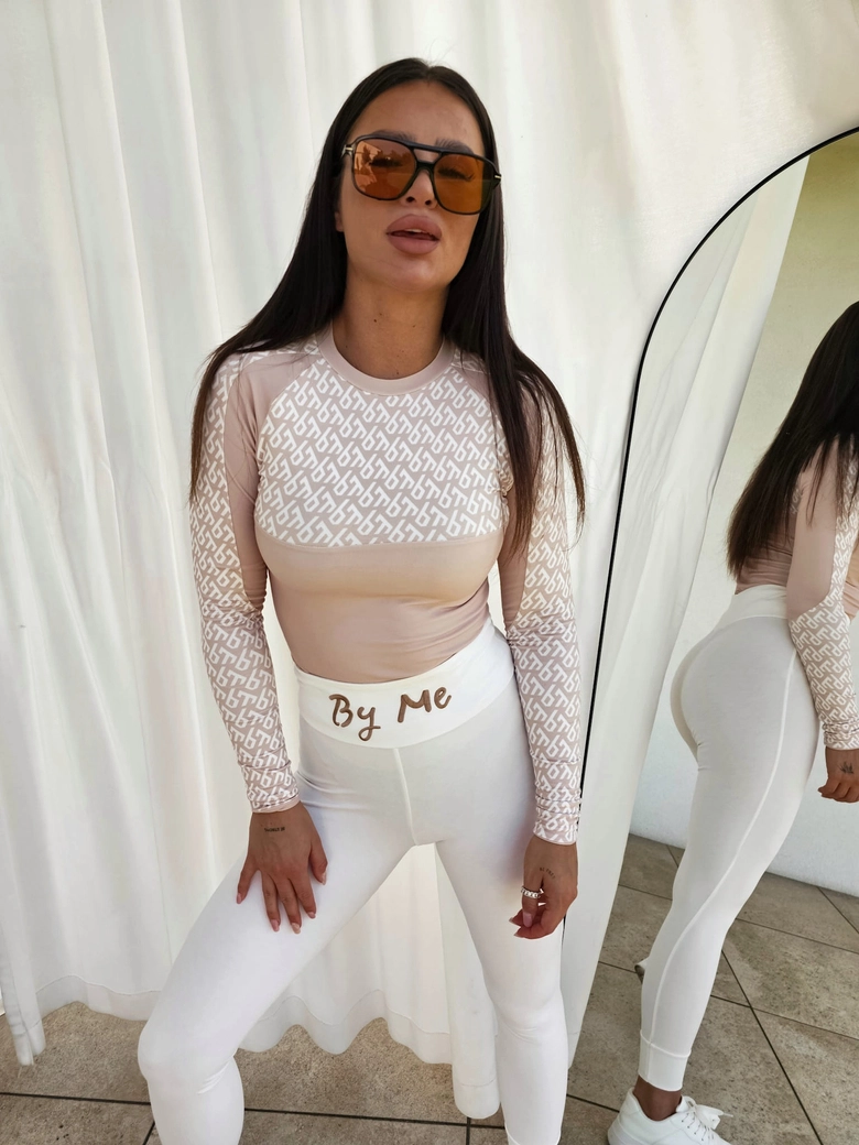 Bluzka VENUS II logo - jasny beż