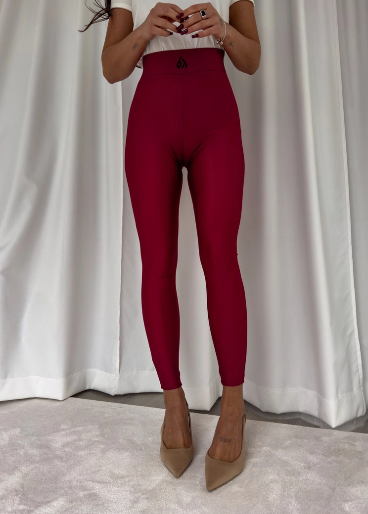 Legginsy GYM - bordowe