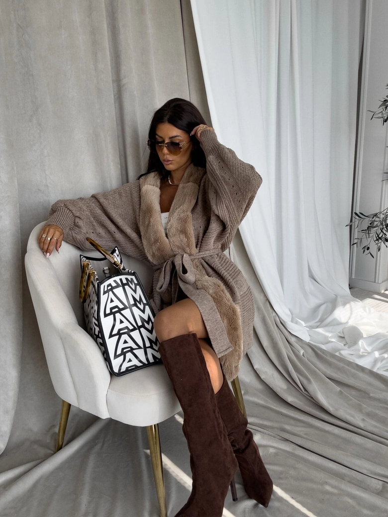 Kardigan DREAM - mokka