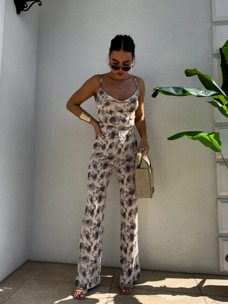 Kombinezon LUXURY – szaro-beż