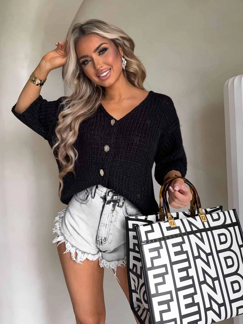 Kardigan ROYAL - czarny