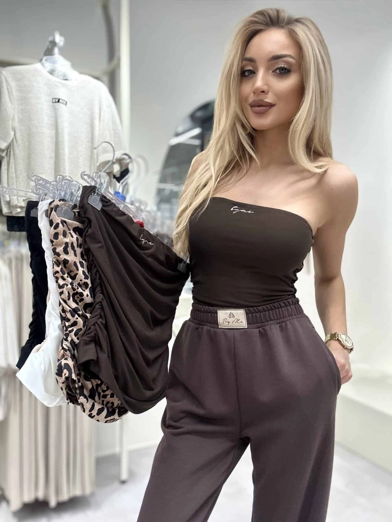 Spodnie SEVEN – czekoladowe