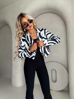 Marynarka dresowa SLIM - zebra