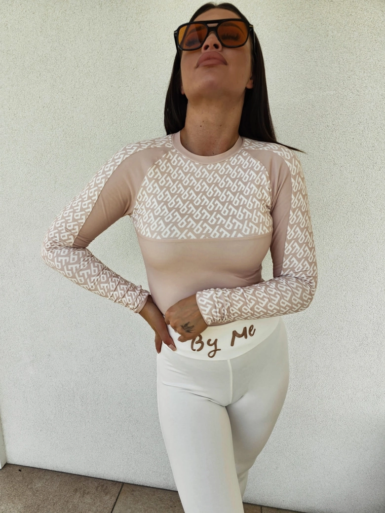 Bluzka VENUS II logo - jasny beż