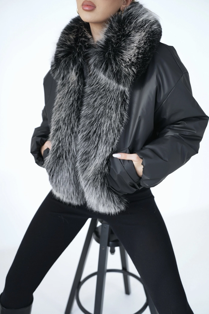 Kurtka damska BG Luxury | czarny