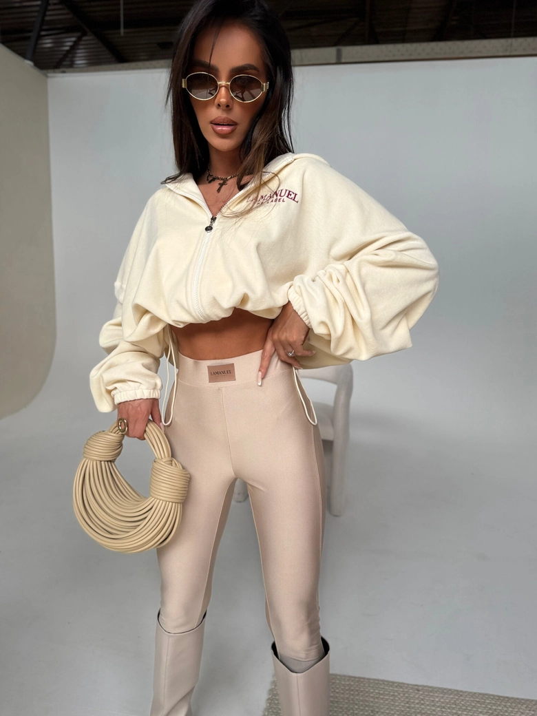 Legginsy FAMOUS beż