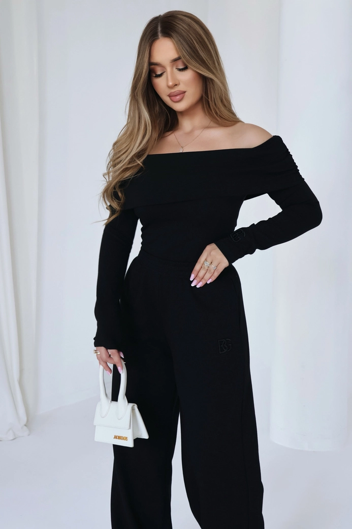 Spodnie damskie BG Fancy | czarny