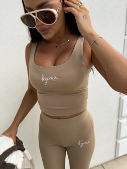 Top DUAL - ciemny beż