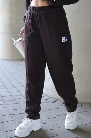 Spodnie damskie BG Bananas | gorzka czekolada