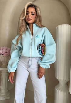 Bluza BESTIE - turkusowa