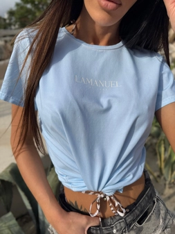 Tshirt SOLAR neon błękit limited