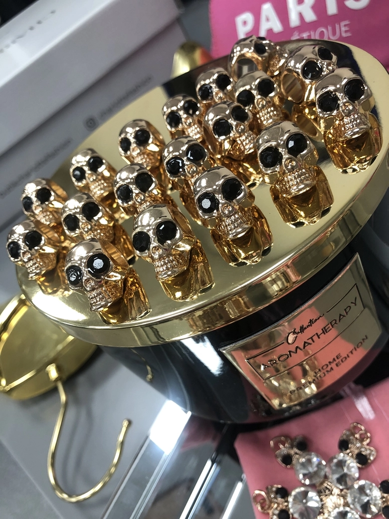 Charms zawieszka ozdoba do butów czaszka X005