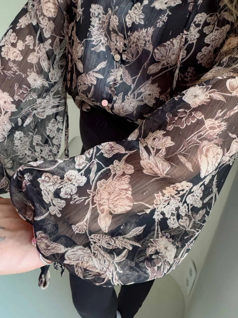 Bluzka LISBONA - flowers