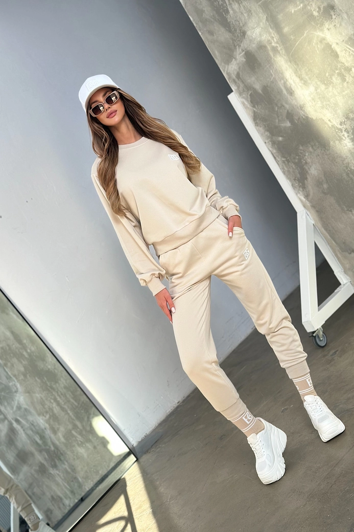 Bluza damska BG Basic | jasny beż CY20679