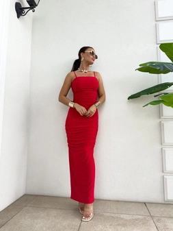 Sukienka AURA- czerwona