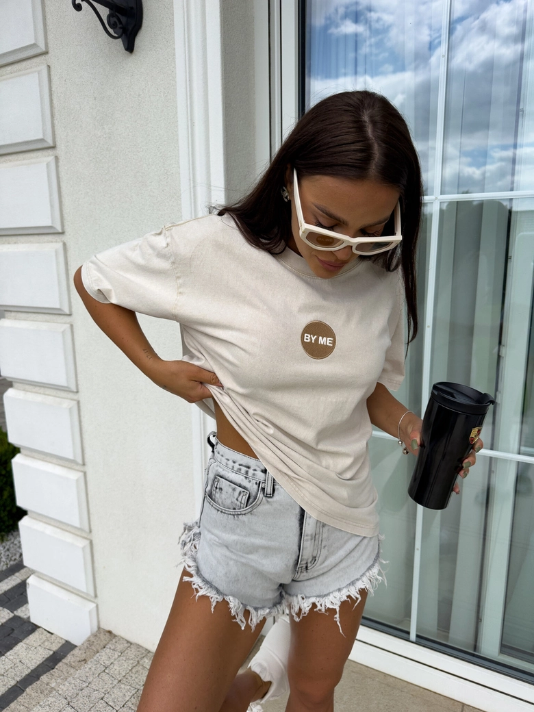 T-shirt JOJO - jasny beż