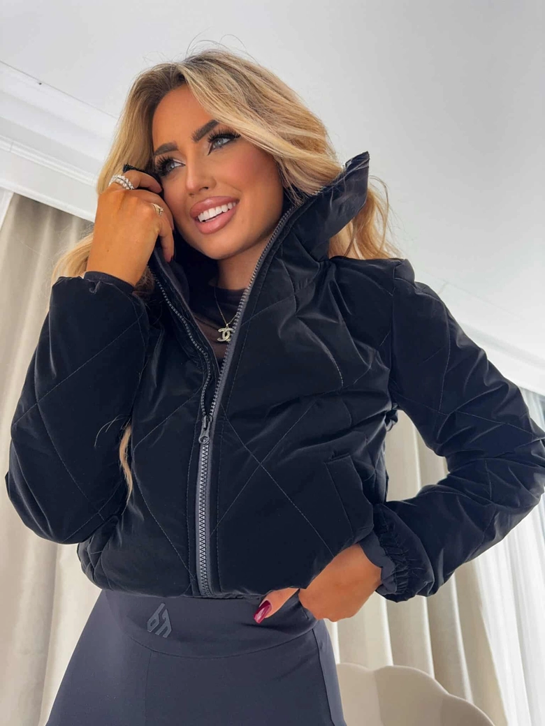 Kurtka VESTE II – czarno-różowa