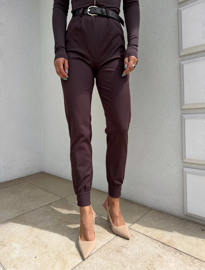 Spodnie NEVADA - czekoladowe T16595