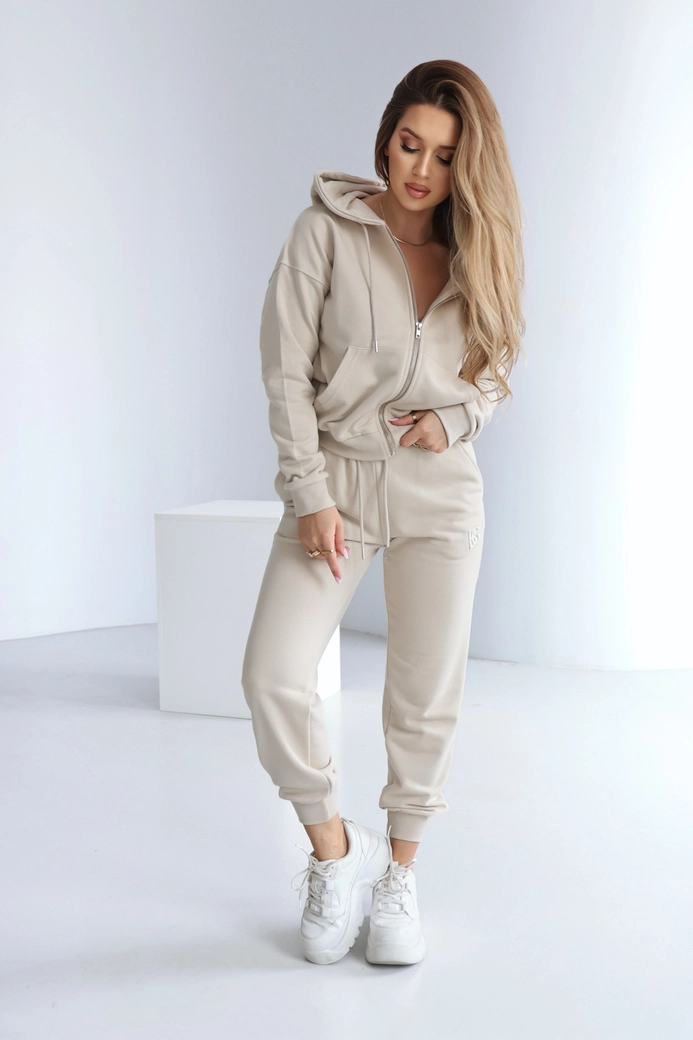 Bluza damska BG Zippy | jasny beż