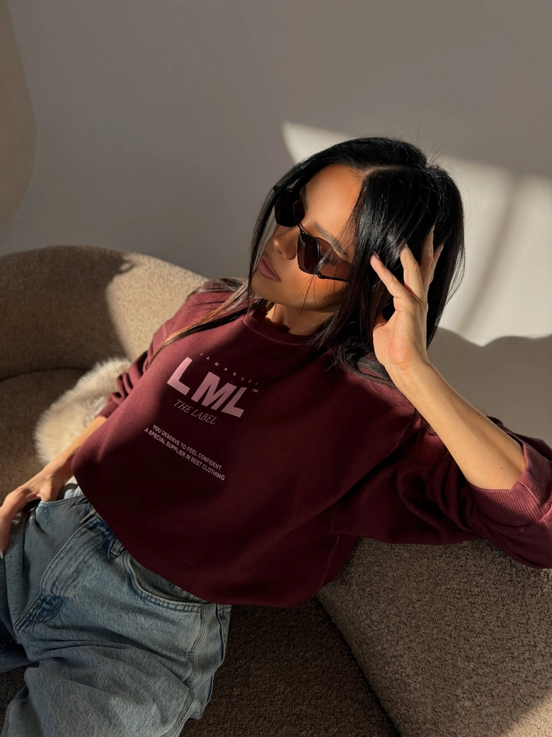 Bluza MIDNIGHT bordo