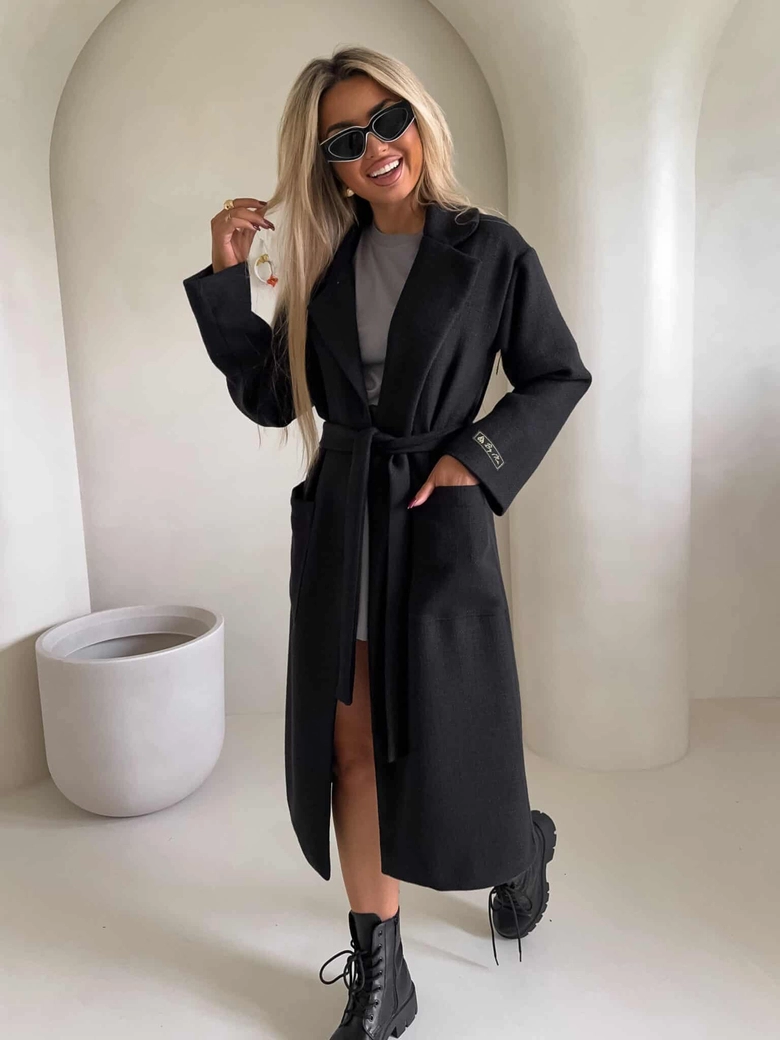 Płaszcz BOSS – czarny