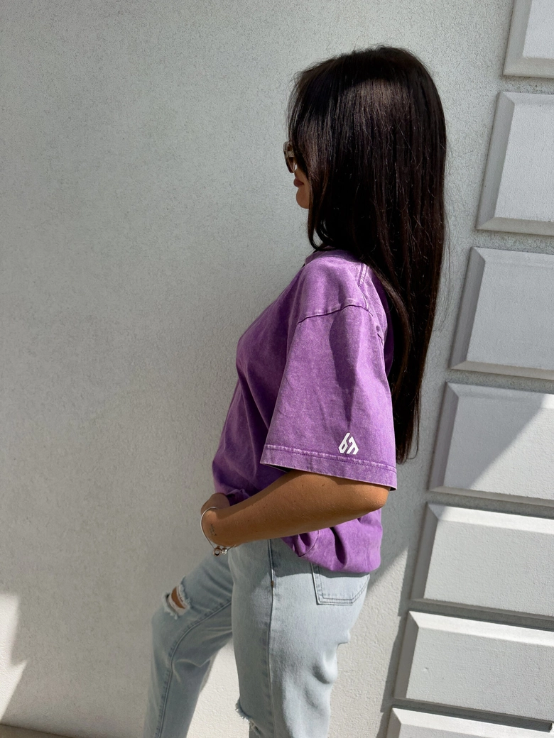 T-shirt PLAY - fioletowy