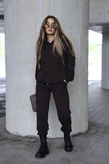 Dres damski BG Matchy | gorzka czekolada