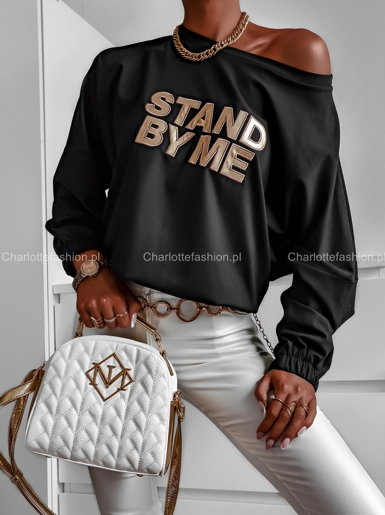 Bluza dresowa czarna Stand By Me CY415