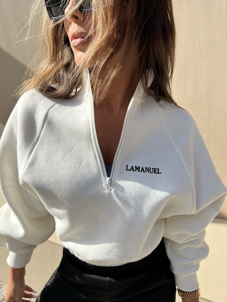 Bluza z półgolfem kokosowa Minimal CY484