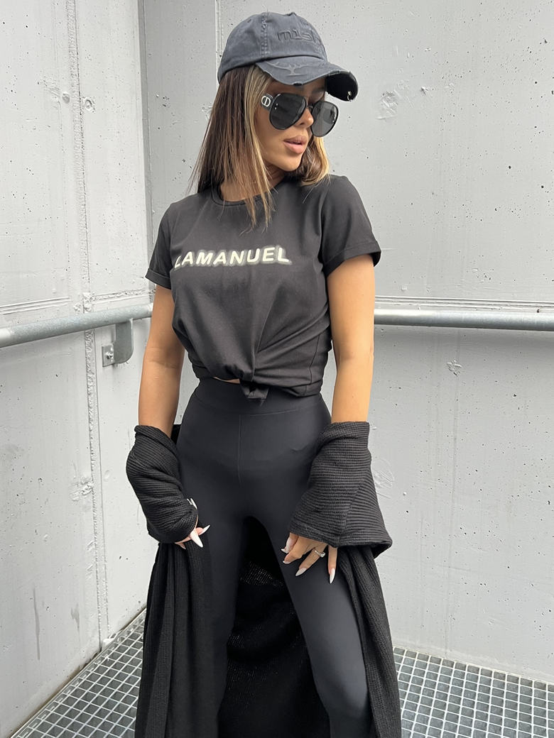 Bluzka tshirt czarna Shadow C721