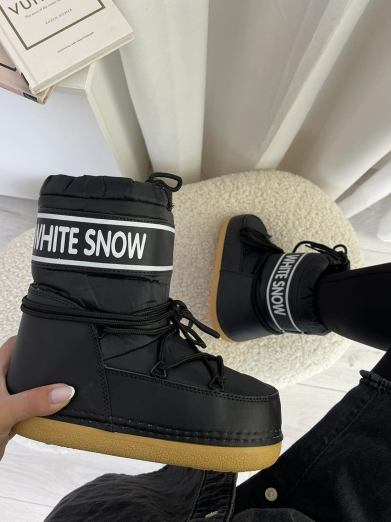 Buty śniegowce czarne Snow Boot I608