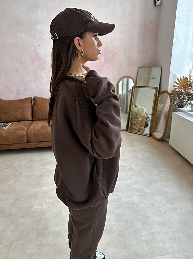 Komplet bluza i spodnie dresowe chocolate Reggie N481