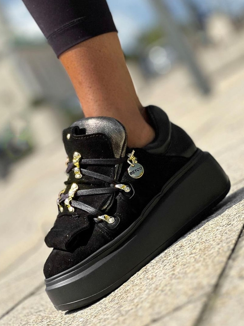 Sneakersy czarne Carina I584